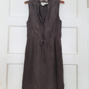 Cynthia Rowley Silk Sleeveless Tie Waist Dress